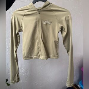 Body by Raven Tracy olive green zip up hoodie